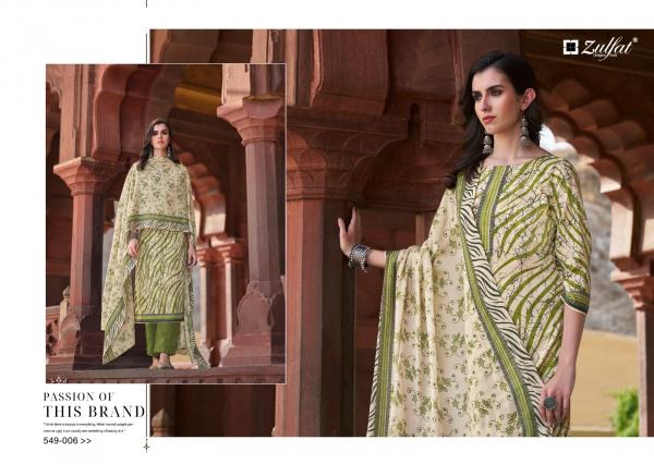 Zulfat Nazrana 549 Exclusive Designer Printed Dress Material Collection